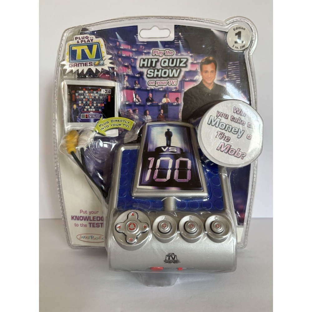 2007 Jakks Pacific 1 vs. 100 TV Edition 1 Hit Quiz Show Plug N Play TV Bob Saget